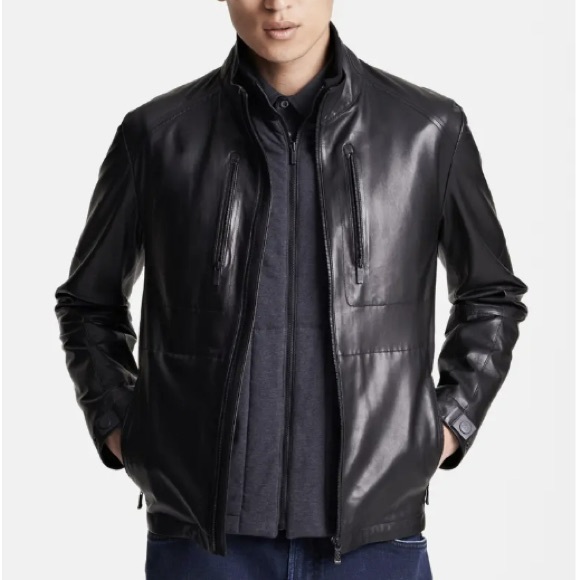 Zegna Sport レザーライダースジャケット ブラック L 牛革 Z Zegna | Jackets & Coats | Zegna Sport Lambskin Leather Jacket